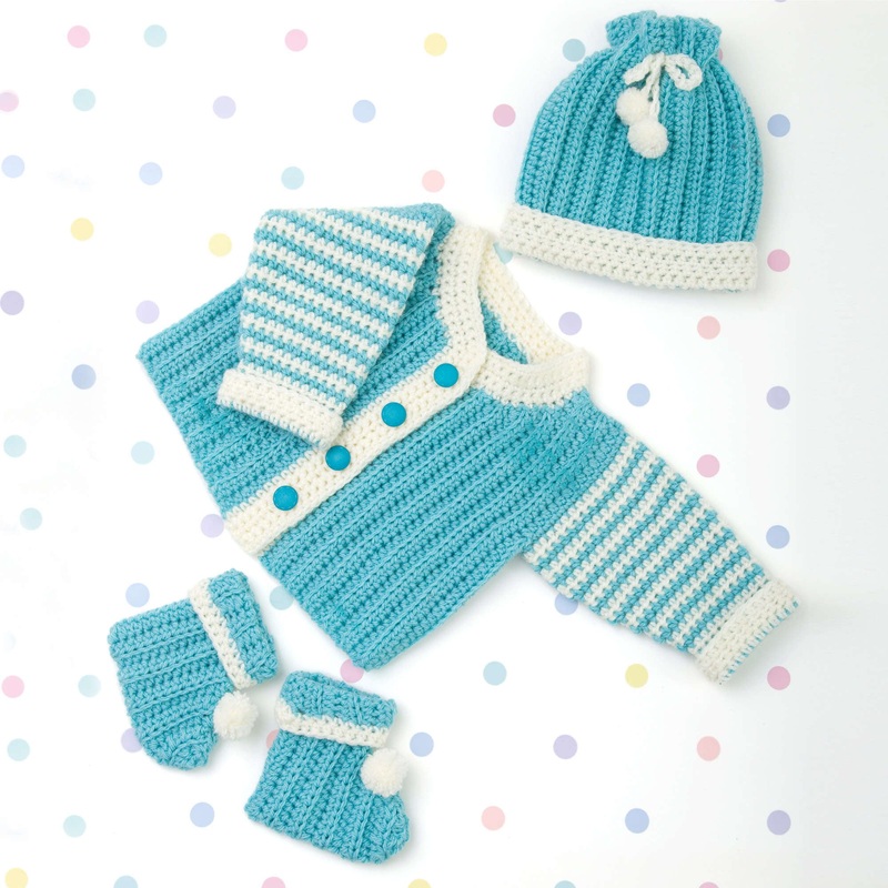 Red Heart Crochet Newborn Layette