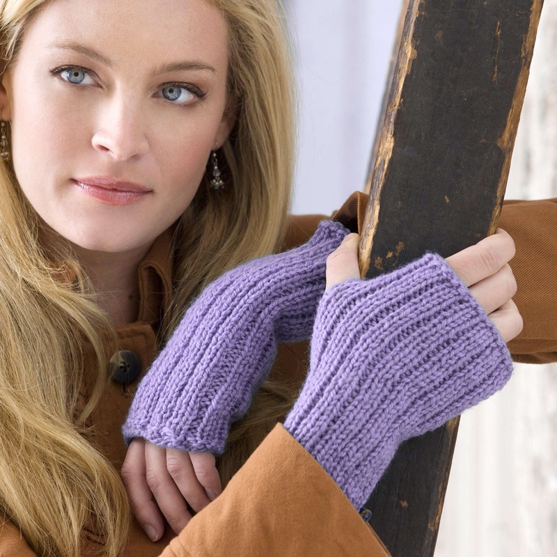 Red Heart Knit Lovely Glovelets