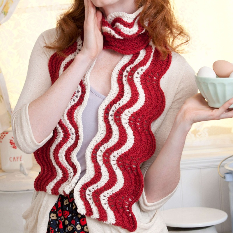 Red Heart Knit Makin’ Bacon Scarf
