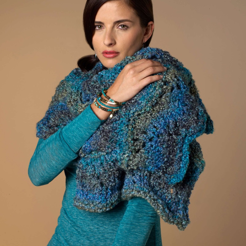Red Heart Knit Maria’s Shawl|Single Size