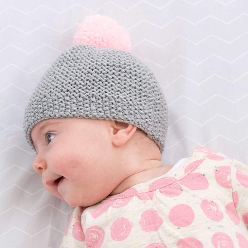 Red Heart Knit Newborn Cozy Cap