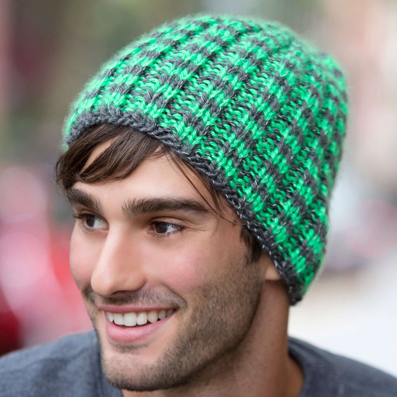 Red Heart Knit Night Shine Hat