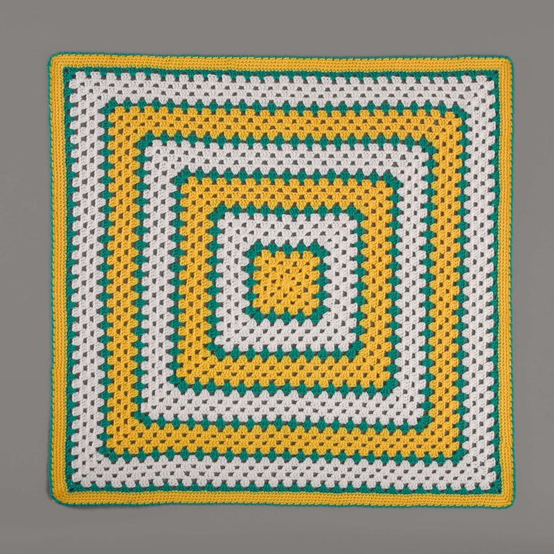 Red Heart Makin’ Squares Crochet Blanket