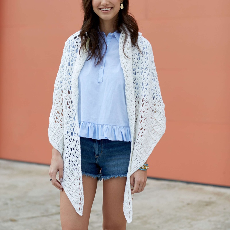 Red Heart Margaux Chic Shawl|Single Size