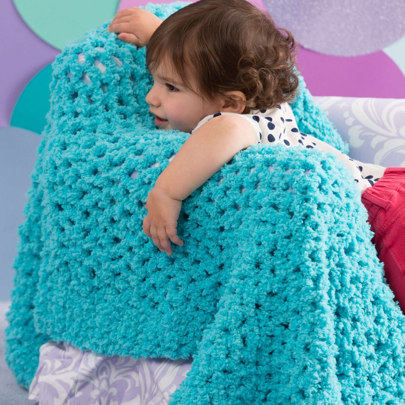 Red Heart Nap Time Crochet Baby Blanket