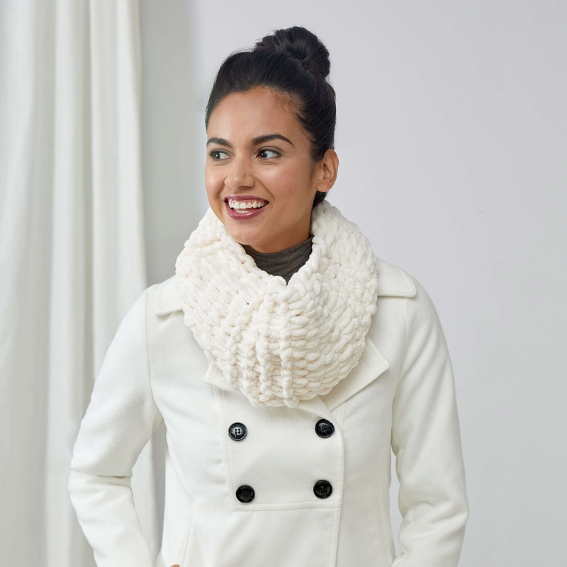 Red Heart Craft One Ball Loop-it Ice Cream Cowl