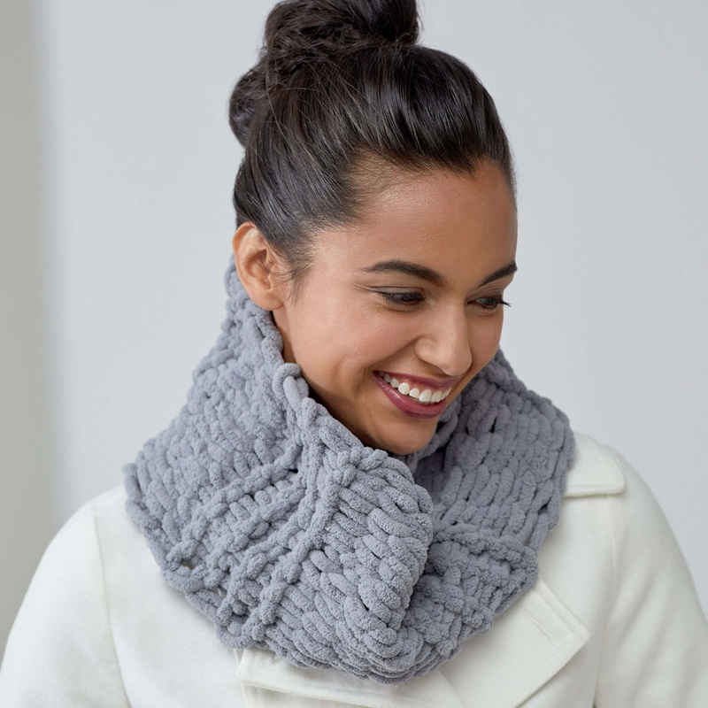 Red Heart Craft One-Ball Looped Cowl