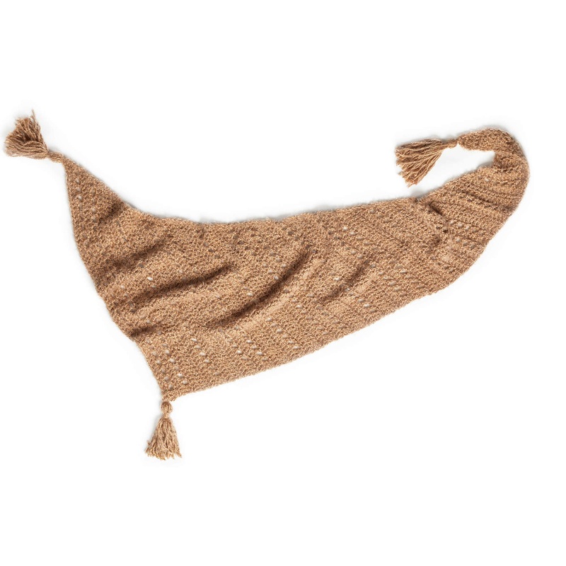 Red Heart Crochet Off-Center Triangle Shawl