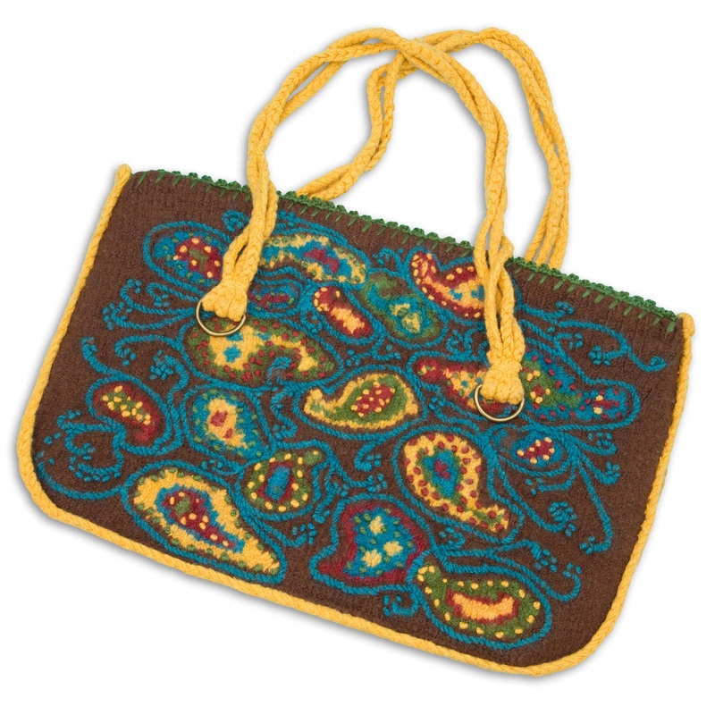 Red Heart Crochet Paisley Purse