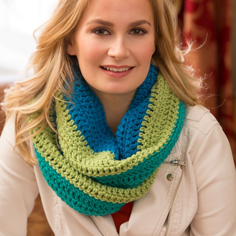 Red Heart Crochet Paradise Infinity Cowl