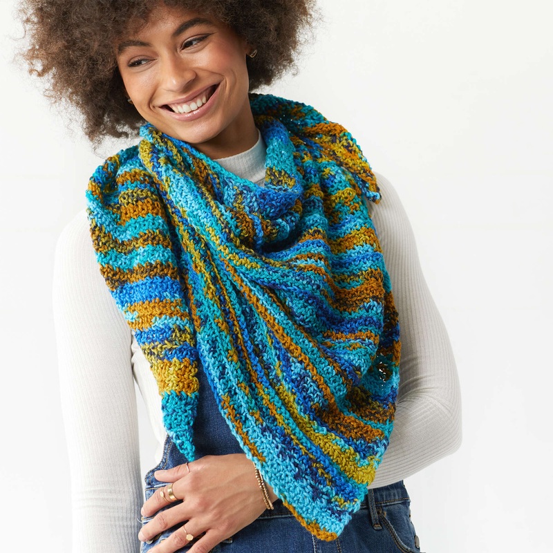 Red Heart Crochet Paradise Island Shawl