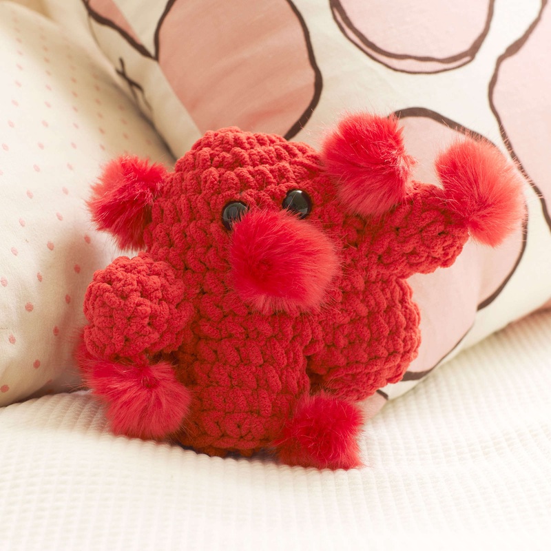 Red Heart Crochet Pom-Monster|Single Size