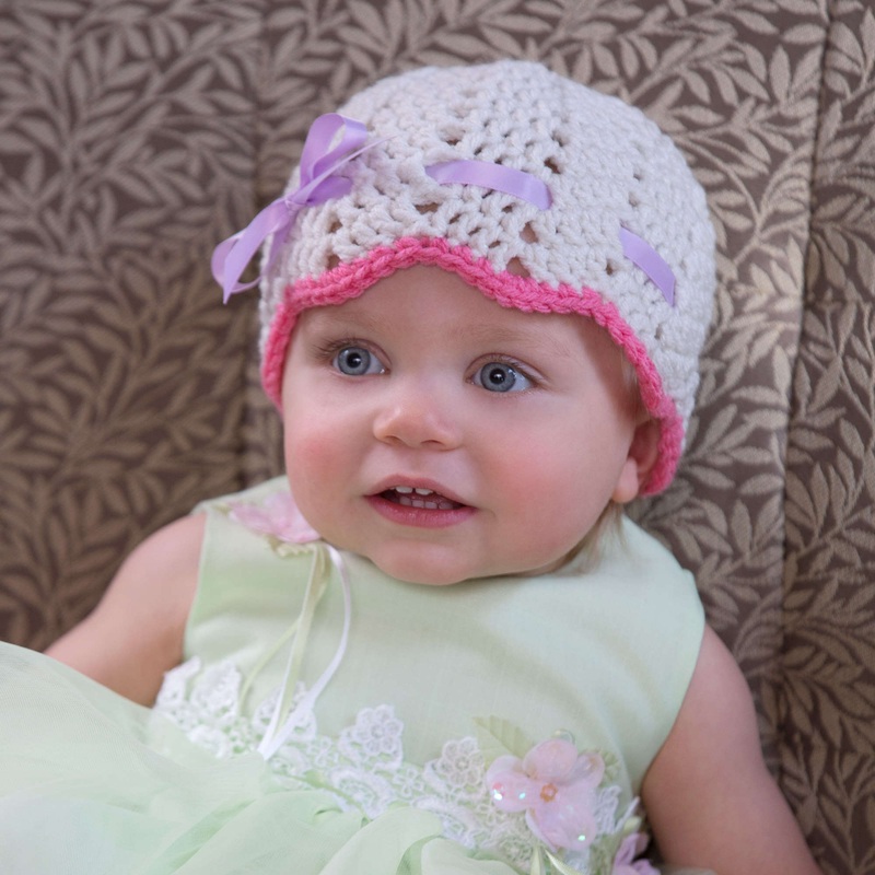 Red Heart Crochet Pretty Enough for Easter Hat