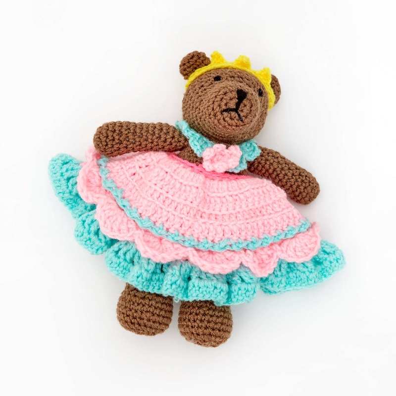 Red Heart Crochet Princess Bear Play Set