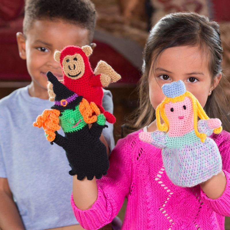 Red Heart Crochet Puppets for Play