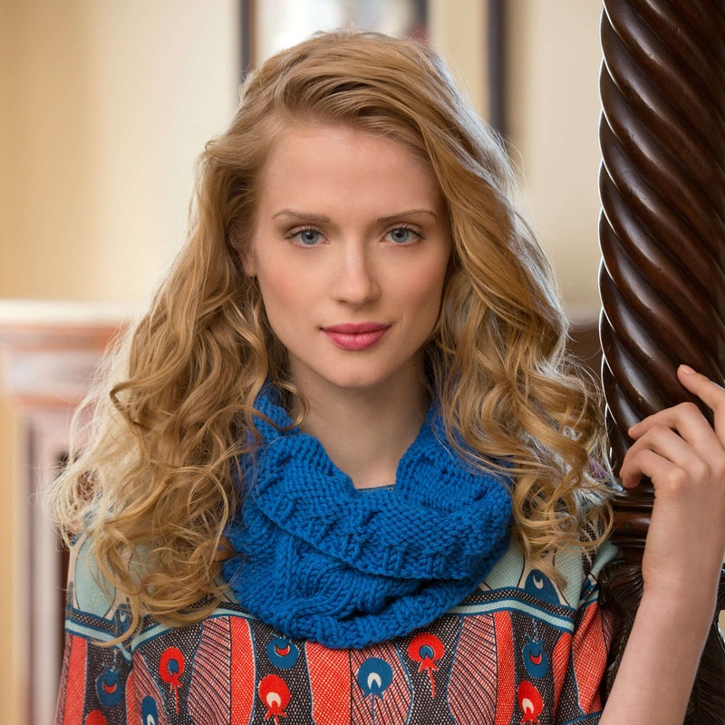 Red Heart Knit Once Around Cowl