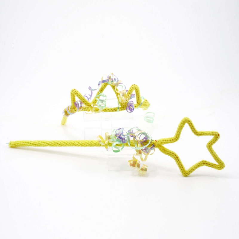 Red Heart Knit Princess Crown and Scepter