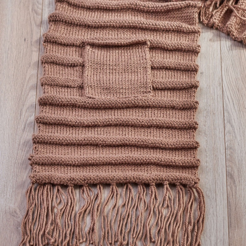 Red Heart Poised Pocket Scarf|Single Size