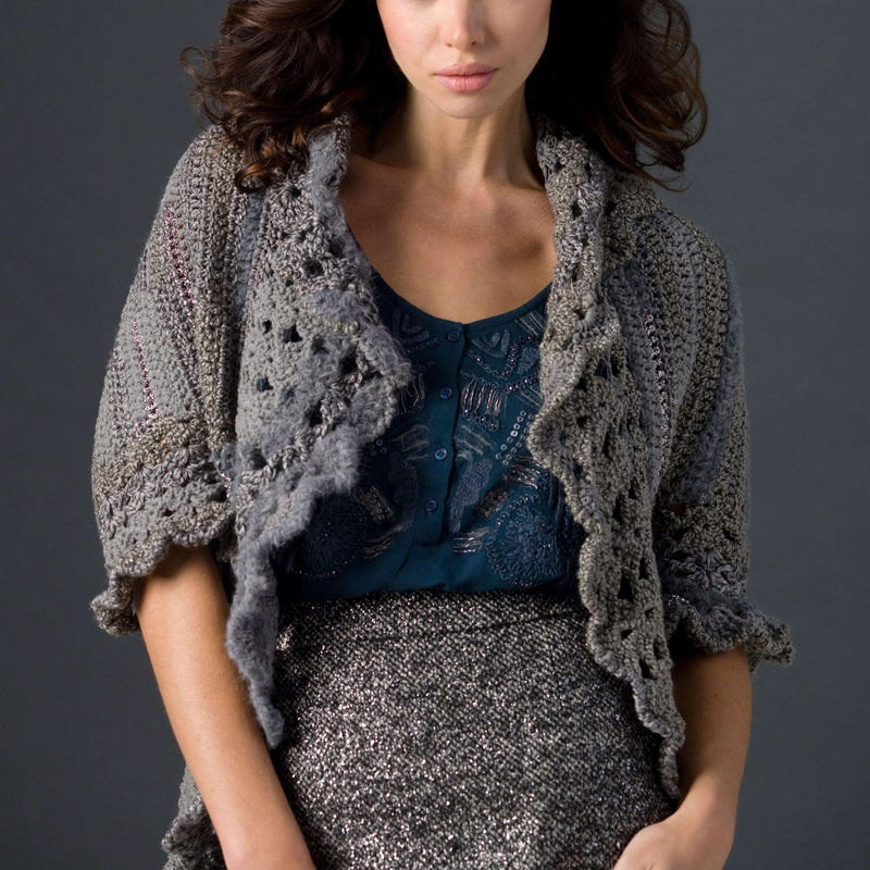 Red Heart Crochet Relaxed Cardi