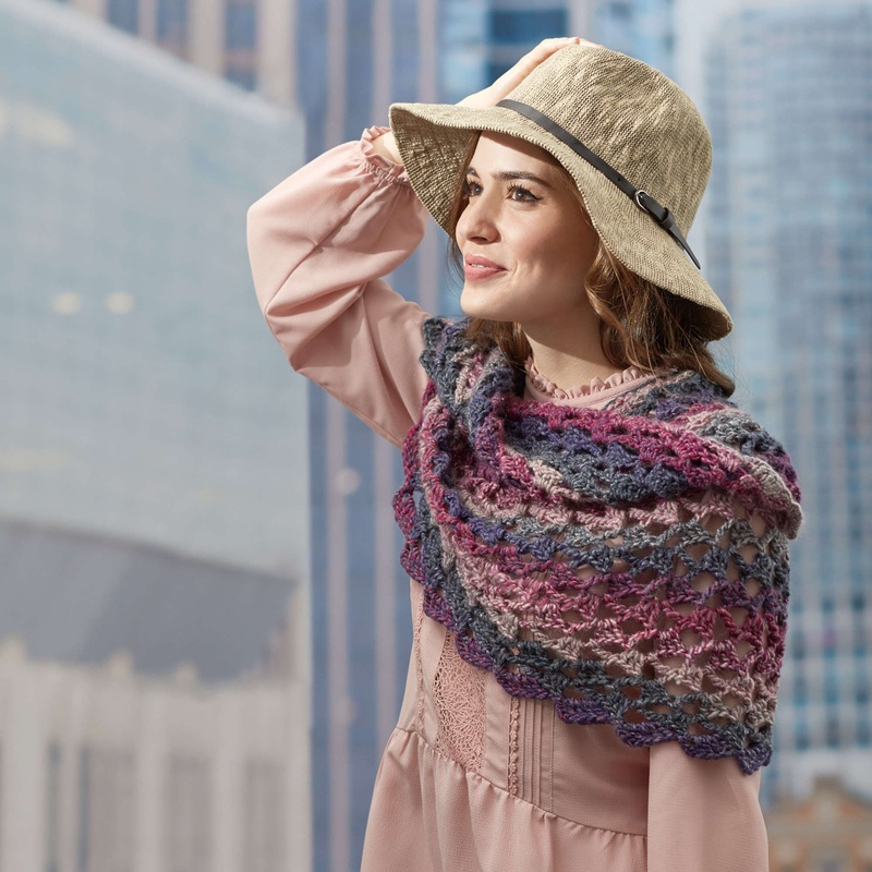 Red Heart Crochet Roundabout Cowl