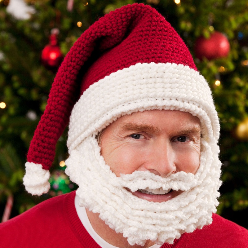 Red Heart Crochet Santa Hat and Beard