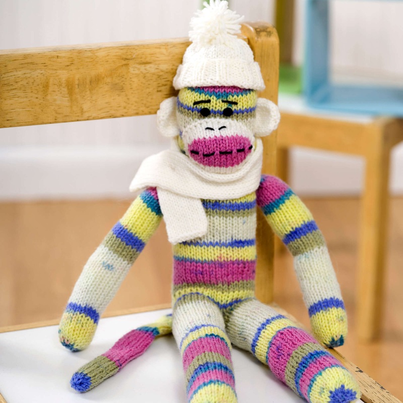 Red Heart Knit Red Heart Sock Monkey