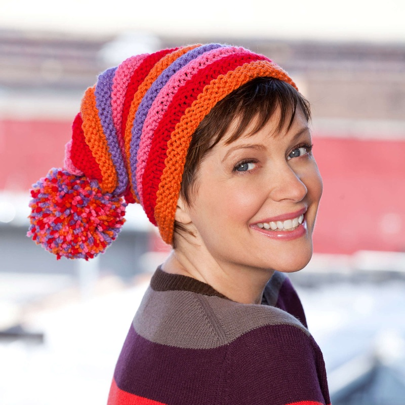 Red Heart Knit Romancing the Hat