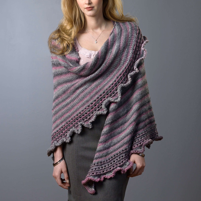 Red Heart Knit Ruffle & Wrap|Single Size