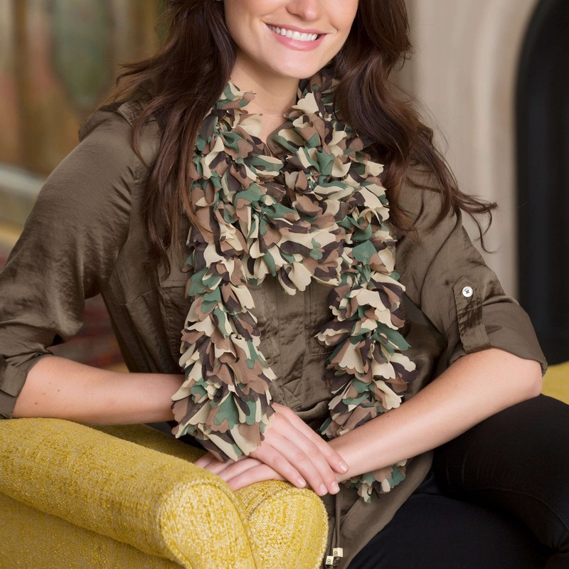 Red Heart Knit Ruffled for the Hunt