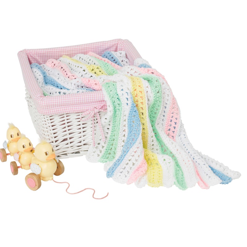 Red Heart Quick Crochet Stripes Blanket