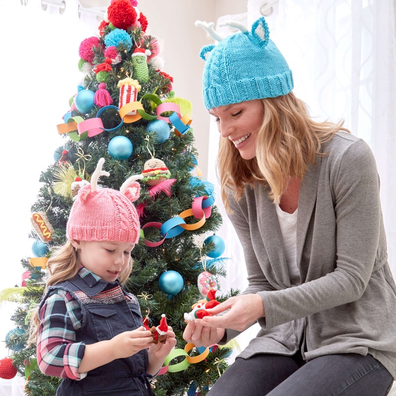 Red Heart Reindeer Knit Hats|2XL|Large|Medium|Small|XL