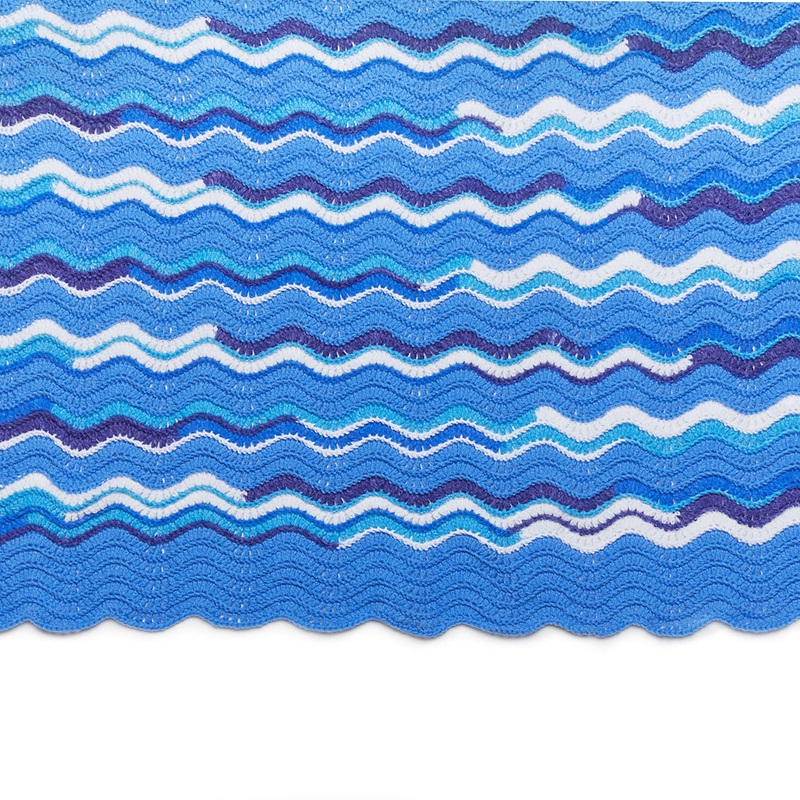 Red Heart Ridged Ripples Crochet Baby Blanket