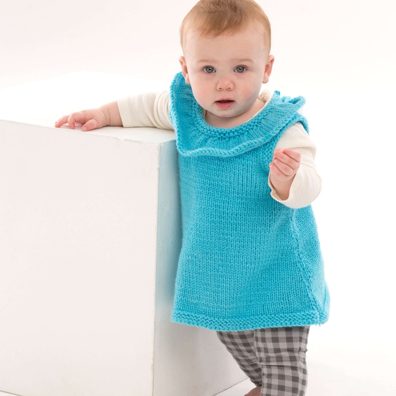 Red Heart Rockin’ Ruffles Baby Tunic