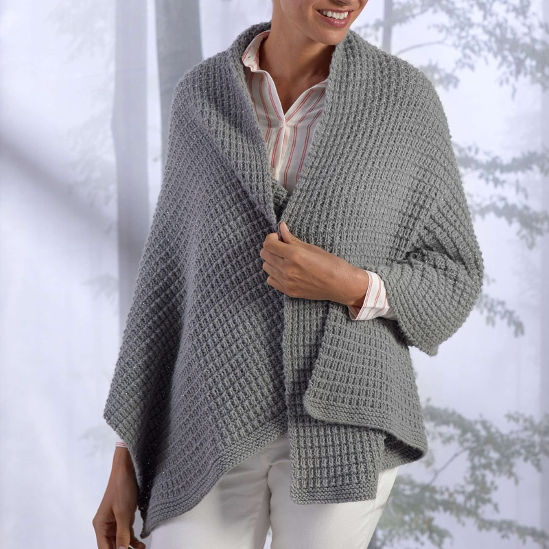 Red Heart Safe Haven Shawl|Single Size