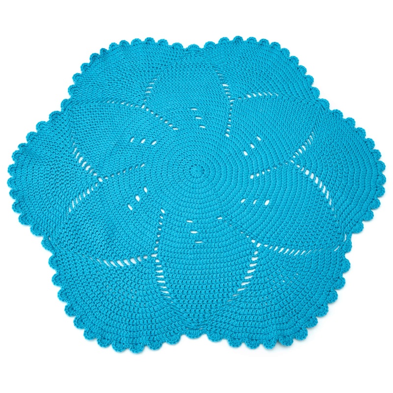 Red Heart Scalloped Baby Blanket