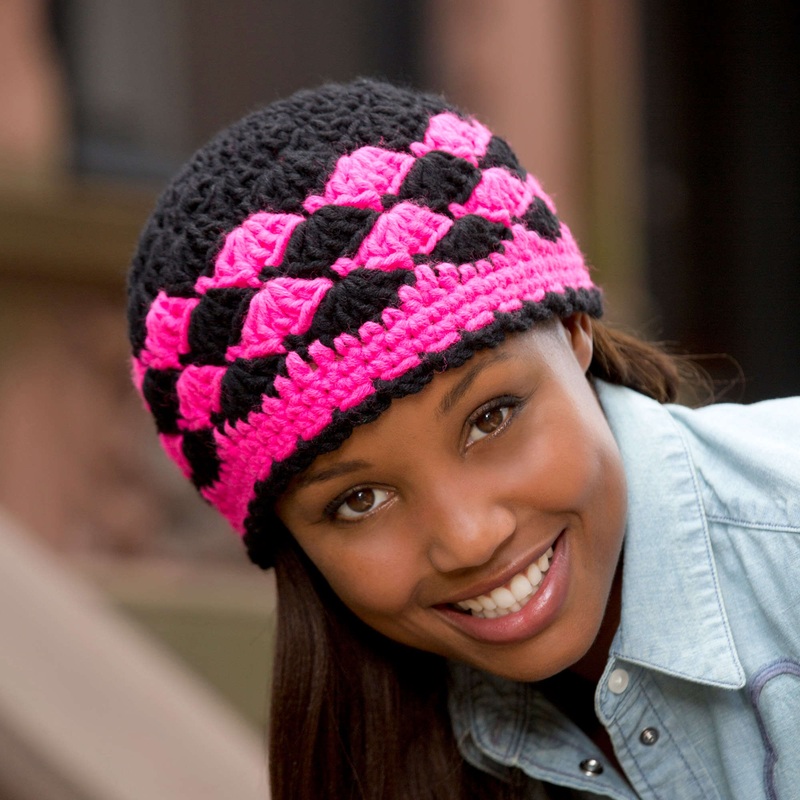 Red Heart Crochet Shells Are Swell Beanie