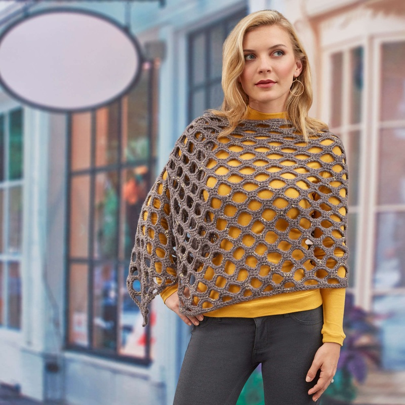 Red Heart Crochet Simone’s Open Wave Shawl