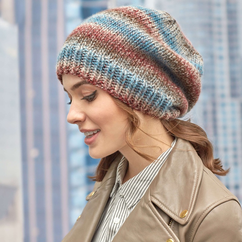 Red Heart Knit Standby Hat|Large|Medium