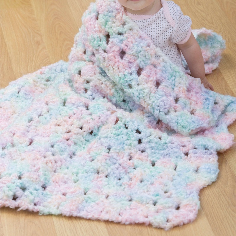 Red Heart Sleepytime Crochet Blanket