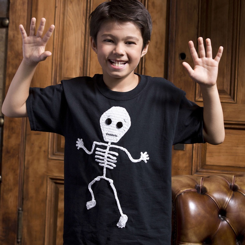 Red Heart Spooky Skeleton Appliqu
