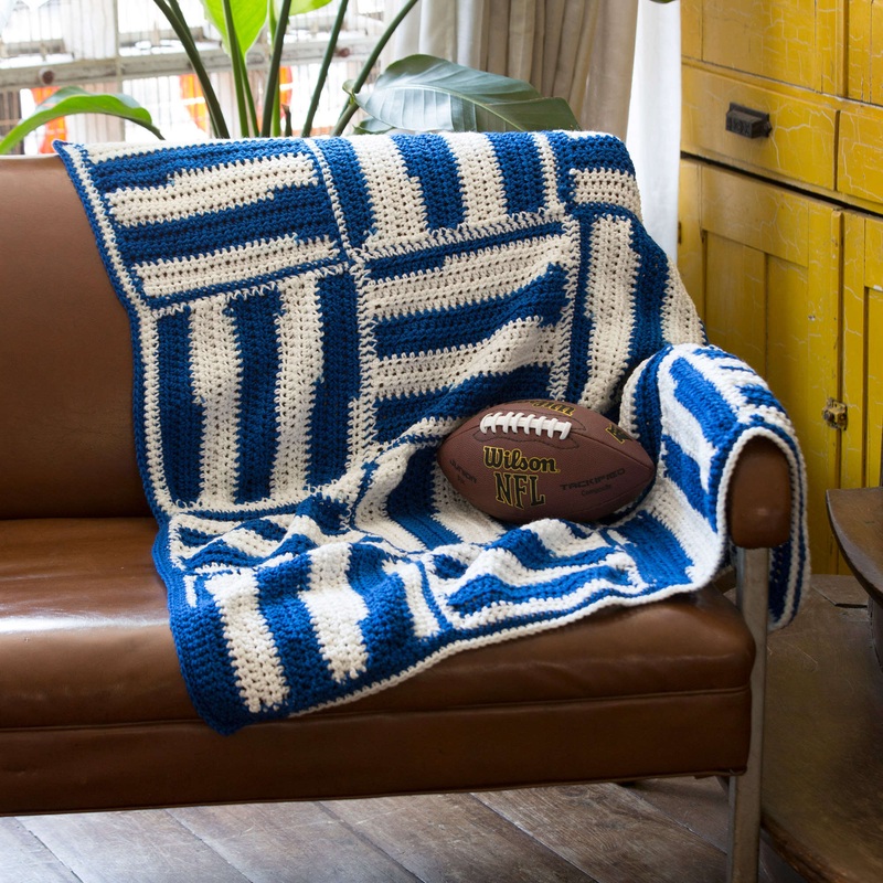 Red Heart Stadium Crochet Lapghan