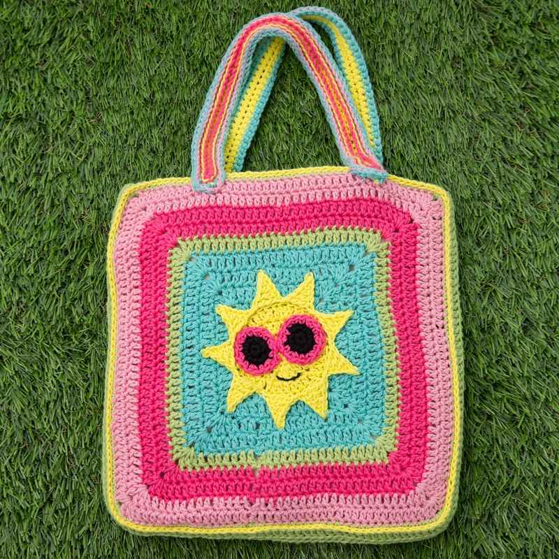 Red Heart Crochet Sunny Day Tote Bag