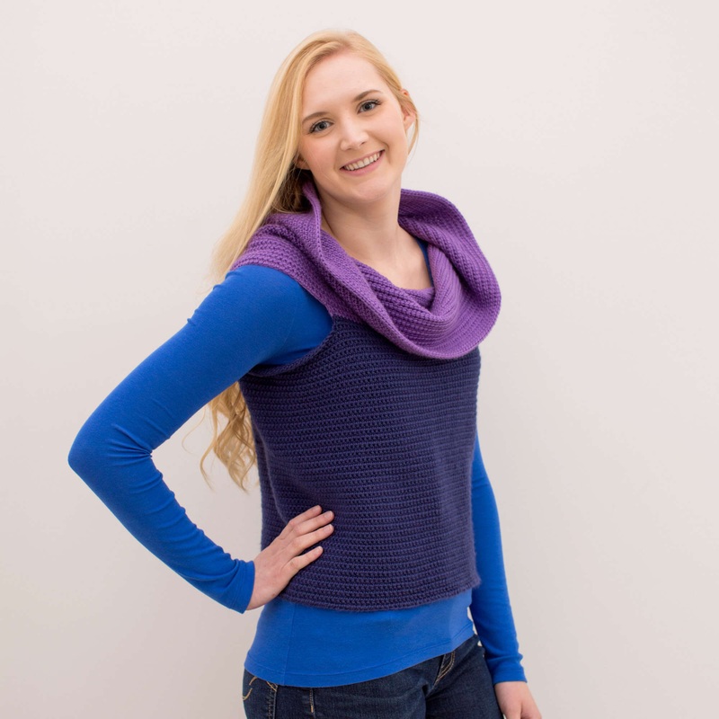 Red Heart Crochet Transformation Sweater