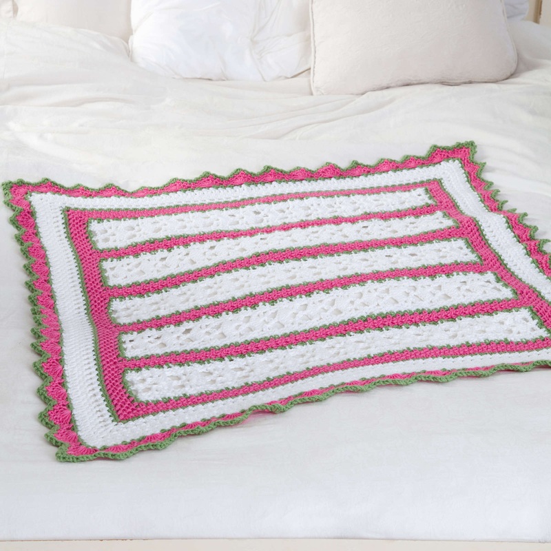 Red Heart Summer Crochet Baby Blanket