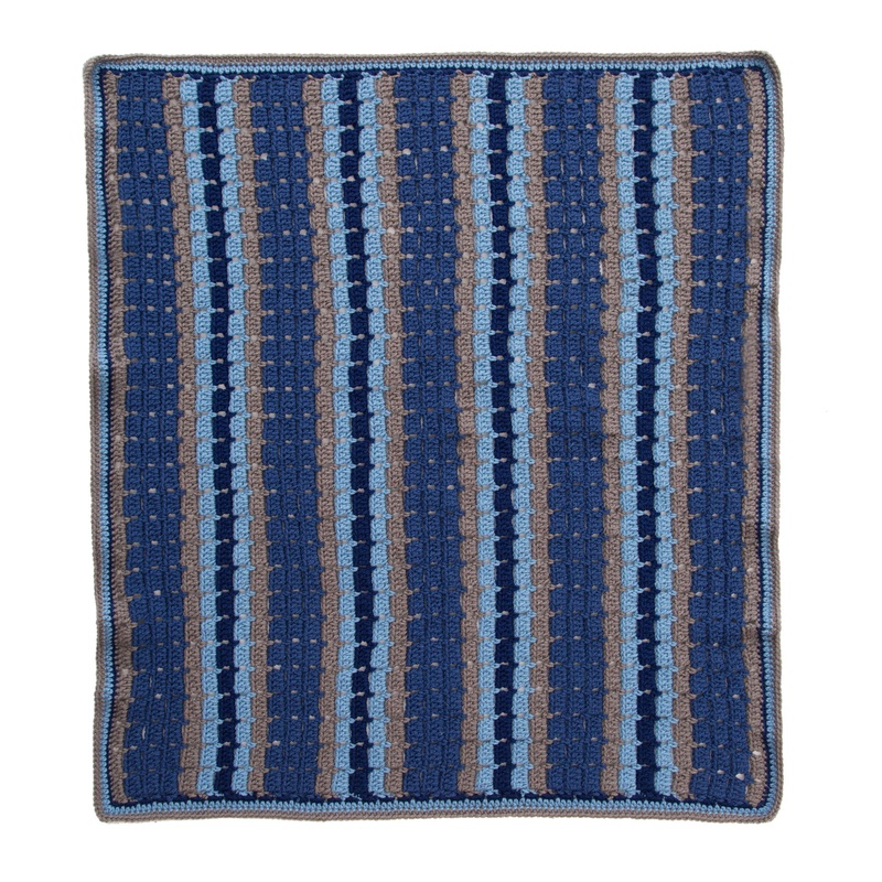 Red Heart Tag-A-Long Crochet Blanket & Hat