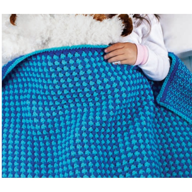 Red Heart Toddler Knit Blanket