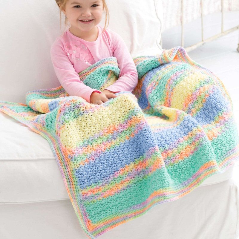 Red Heart Tropical Crochet Baby Blanket