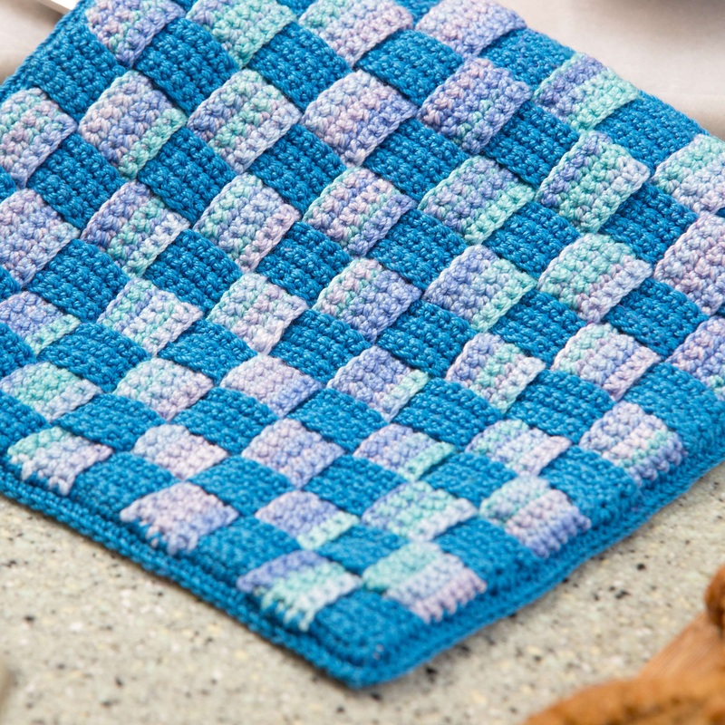 Aunt Lydia’s Crochet Checkered Hot Pad