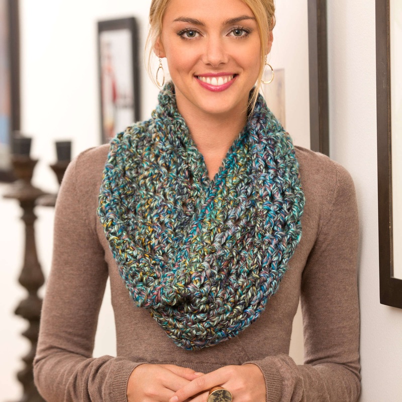 Red Heart Crochet Twisted Cowl