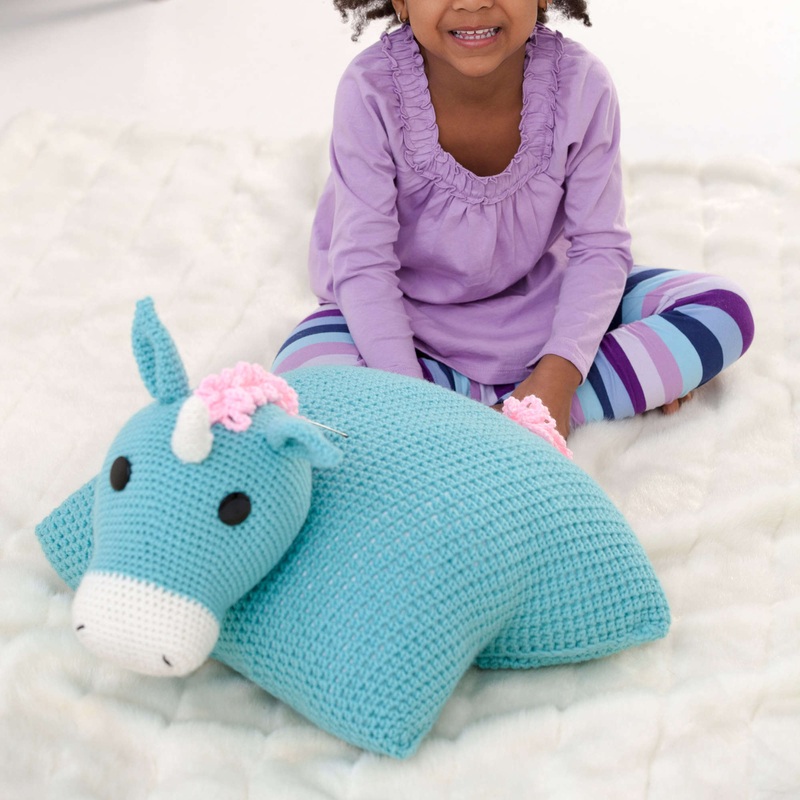 Red Heart Crochet Unicorn Pillow Pal